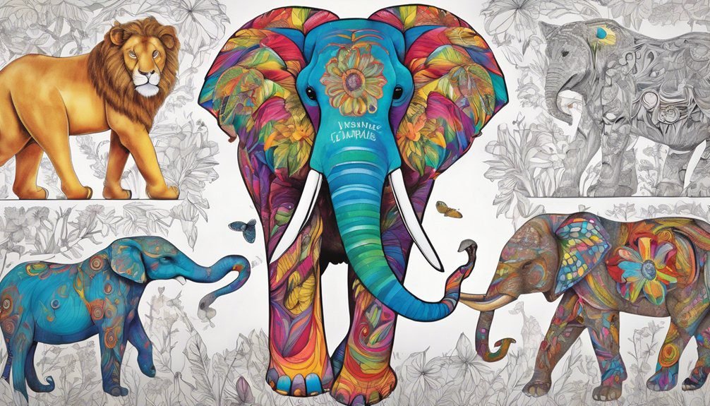 animal coloring book designs