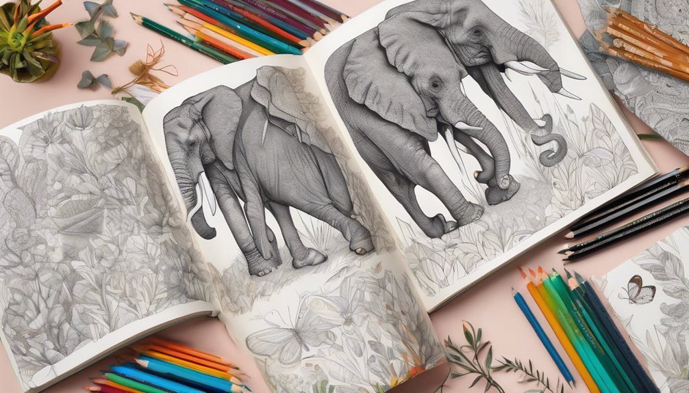 animal themed coloring relaxation