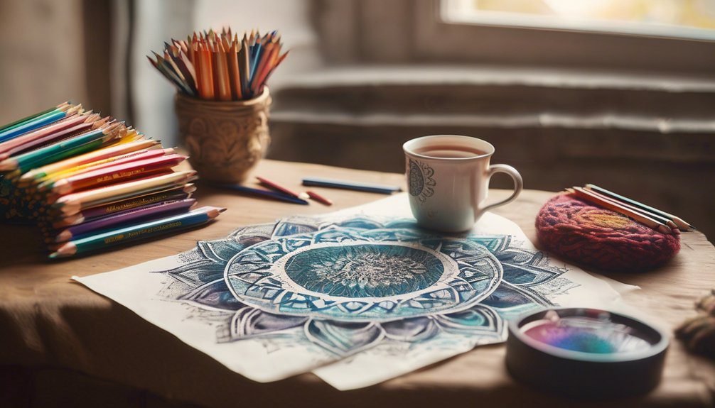 artistic relaxation through coloring