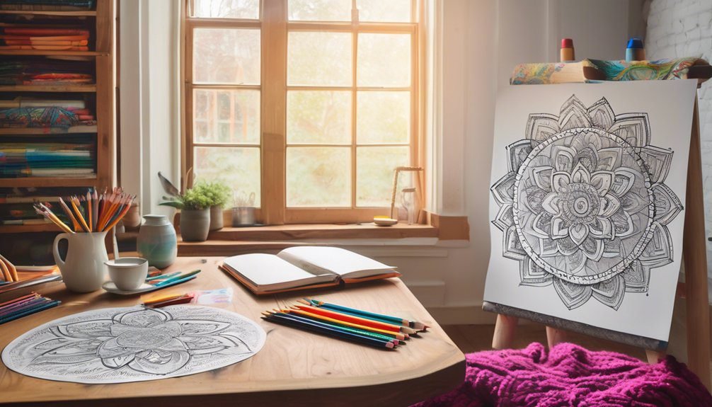 coloring as stress relief