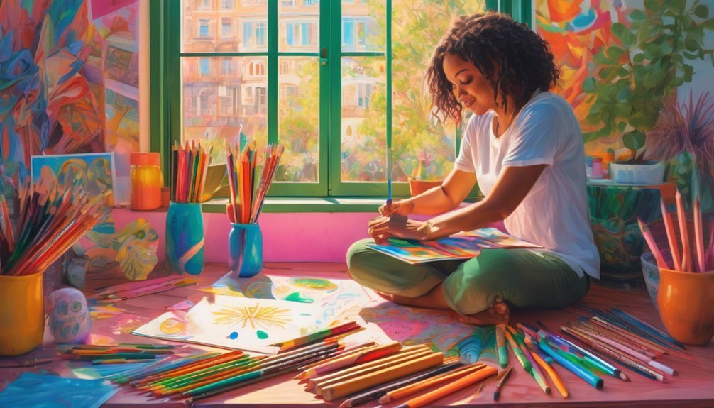 coloring enhances emotional well being