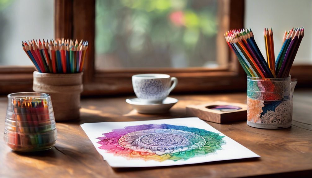 coloring enhances work focus