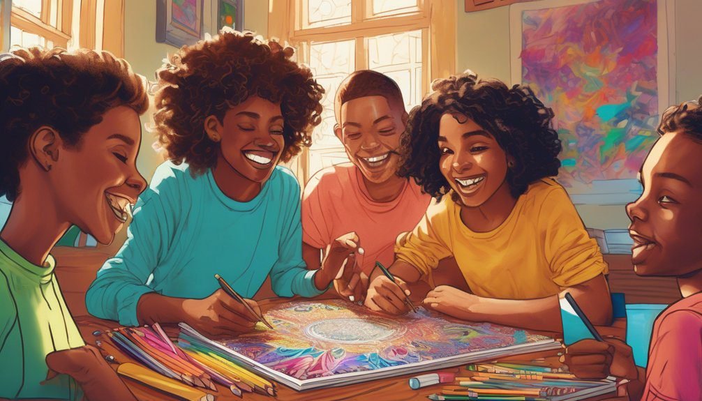 coloring fosters social connections