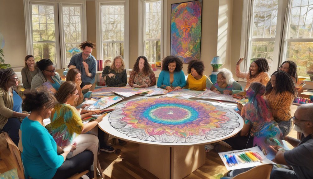 coloring fosters team connections