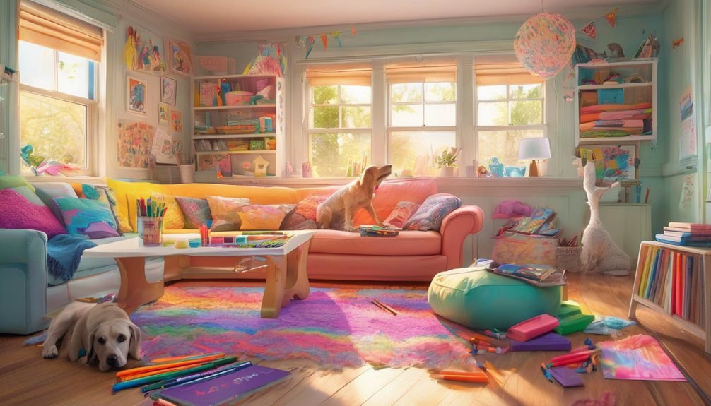 comfortable coloring environment created