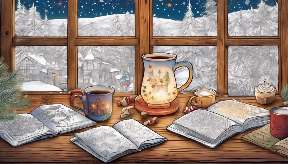 cozy winter coloring activities