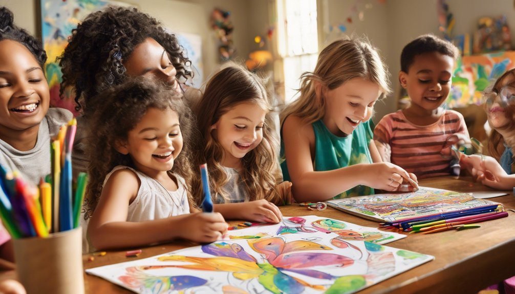 creative bonding through coloring