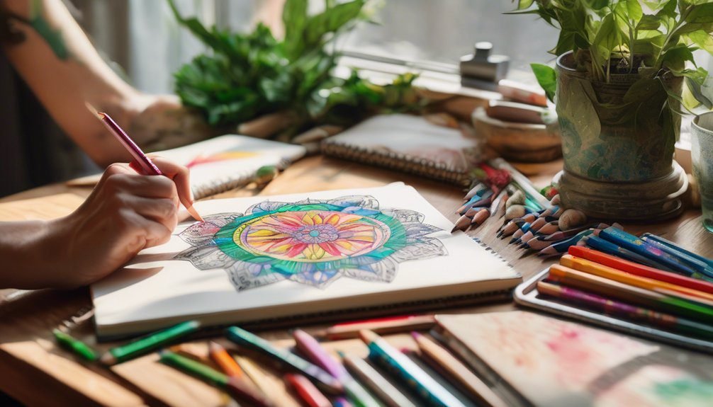 creative expression through coloring