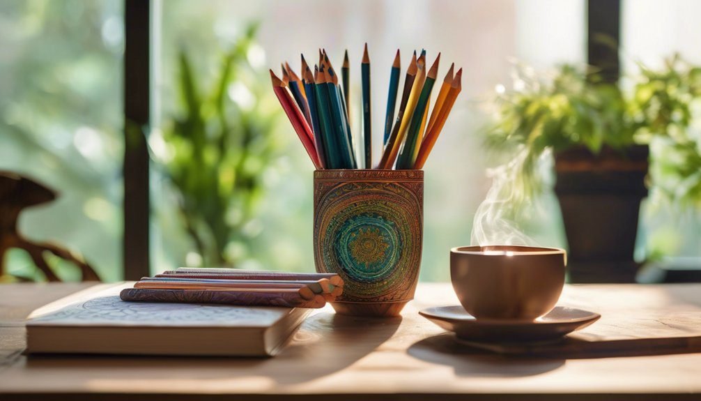daily mindful coloring routine