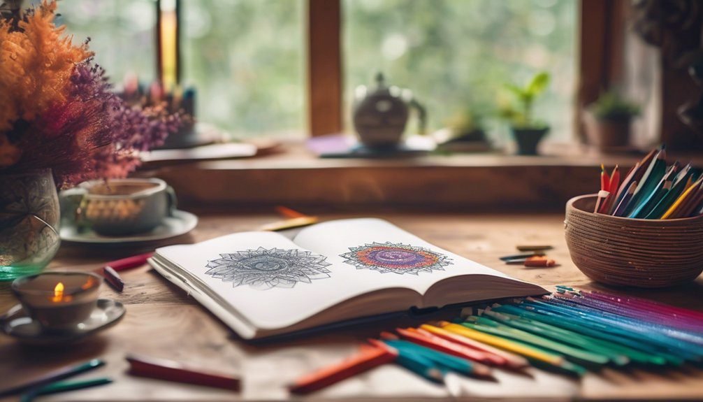 daily relaxation through coloring