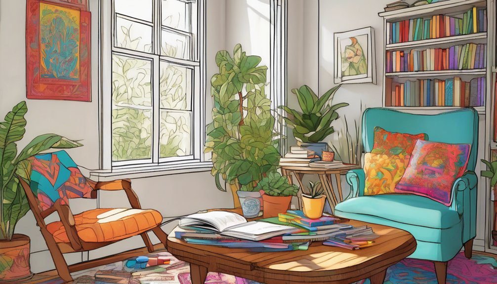 dedicated creative coloring space