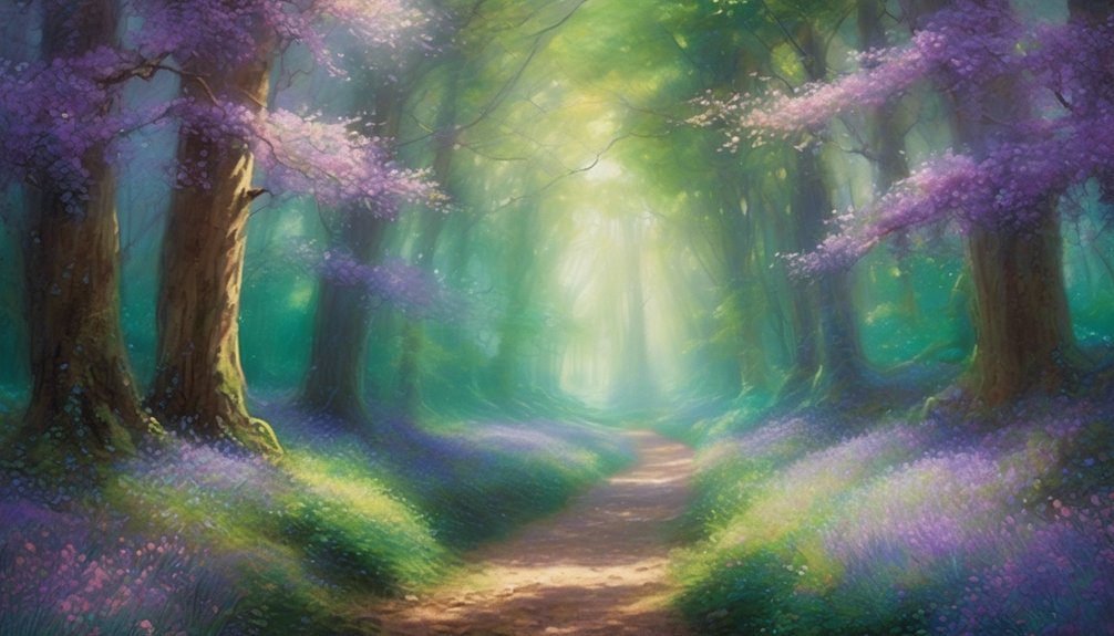 enchanted vibrant whispering pathways