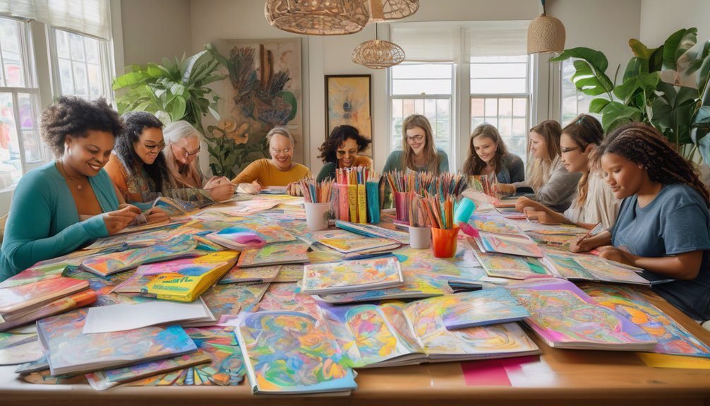 group coloring activity books