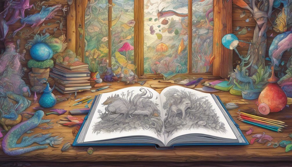 imaginative coloring book journey