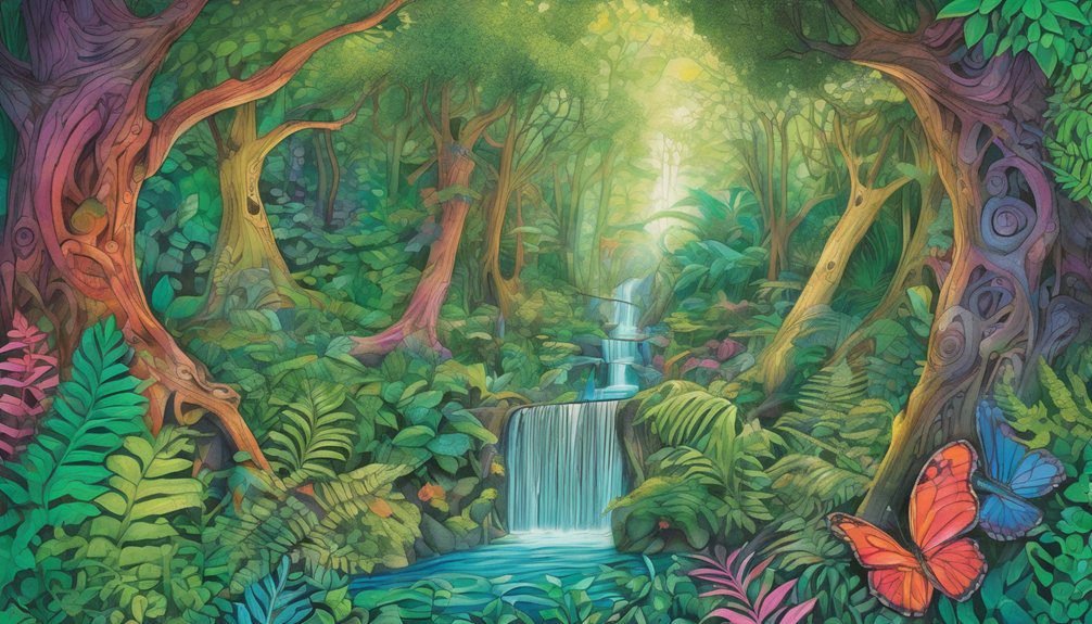 imaginative nature coloring experience