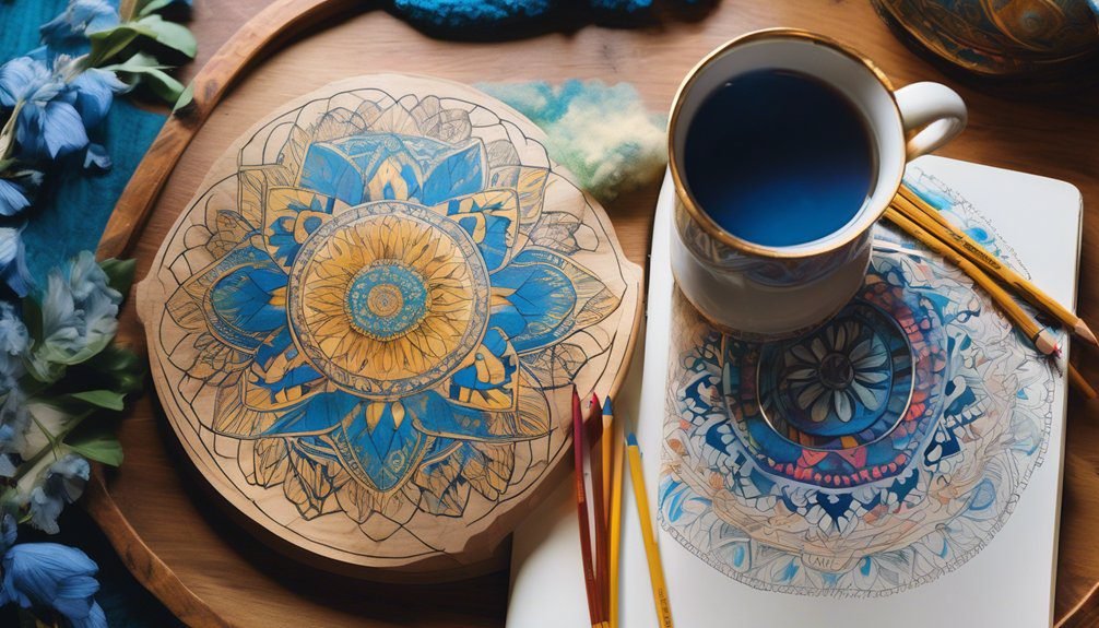 mindful coloring daily routine