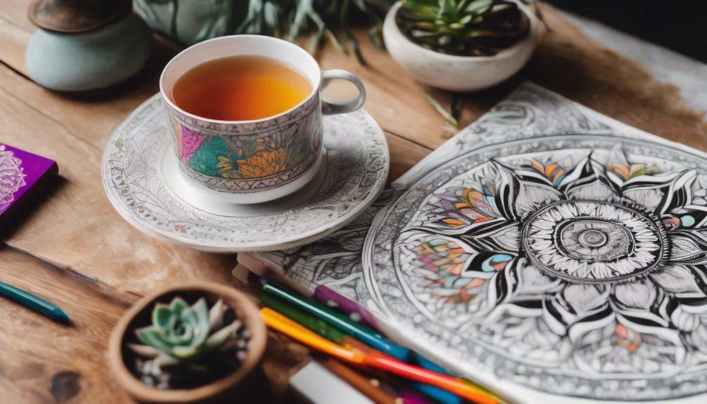 mindful coloring daily routine