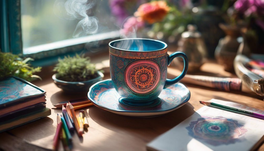 mindful coloring enhances well being