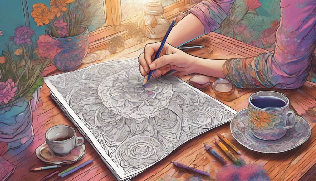 mindful coloring enhances well being