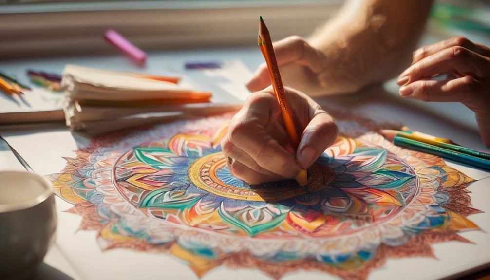 mindful coloring for tranquility