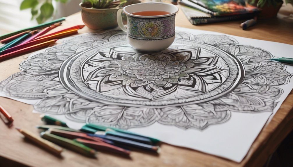 mindful coloring stress relief