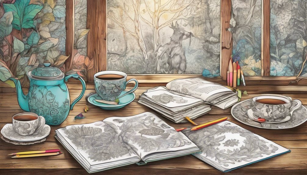 storytelling through coloring books