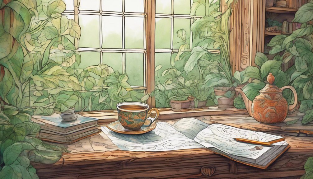 tranquility through mindful coloring