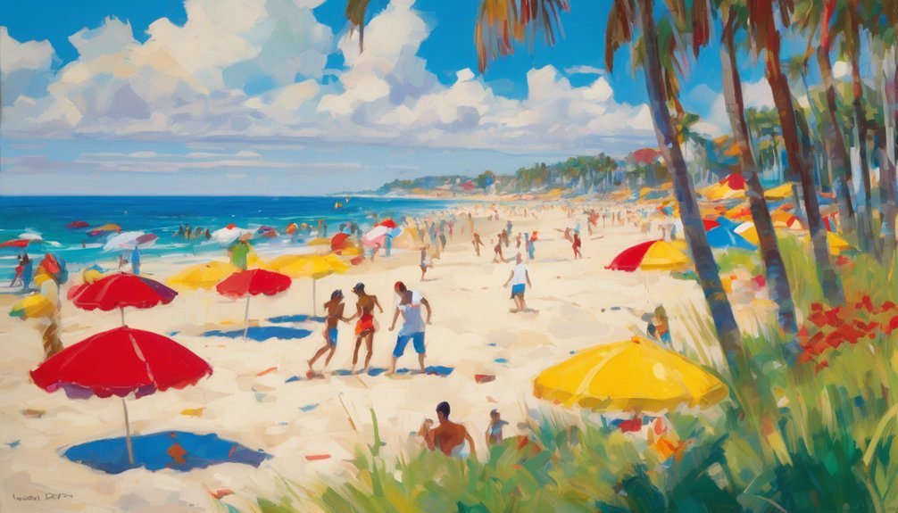 tropical beach summer vibes