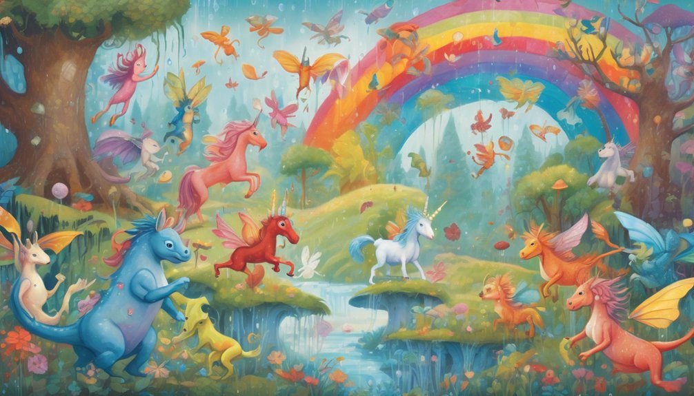 whimsical magical creatures coloring