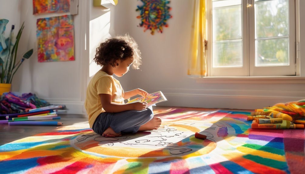 cognitive development through coloring