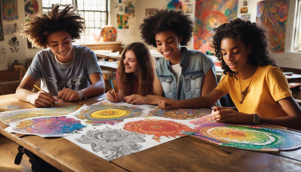 collaborative coloring builds connections