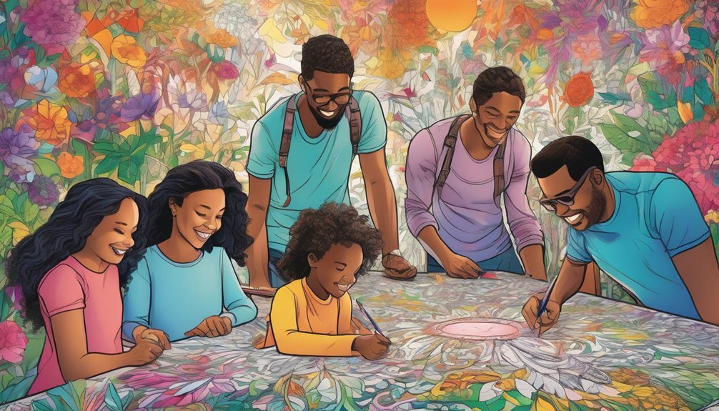 collaborative coloring community experiences