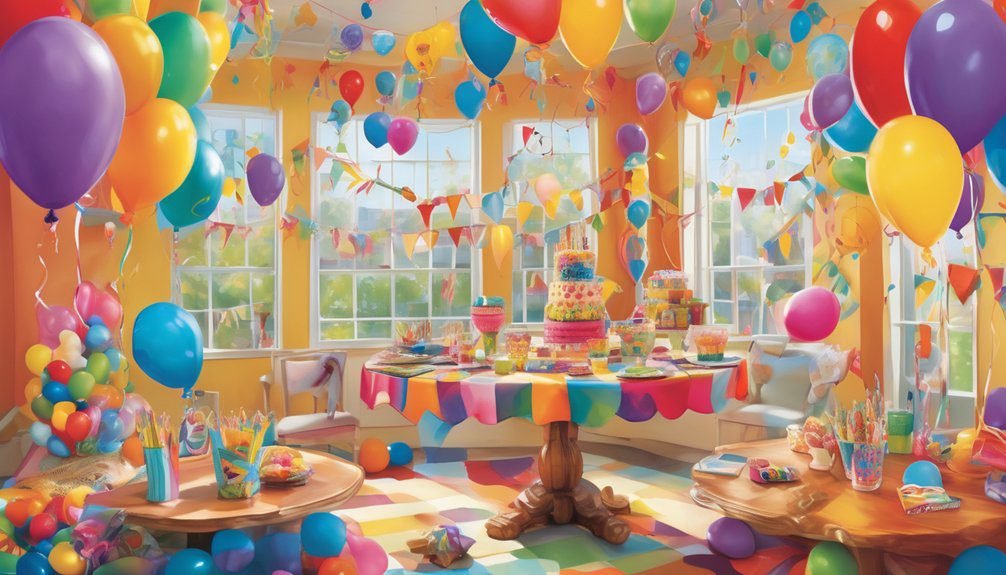 colorful balloon birthday designs
