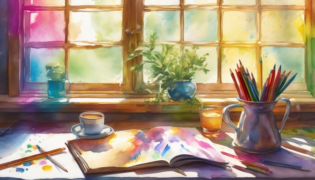 colorful journaling for reflection