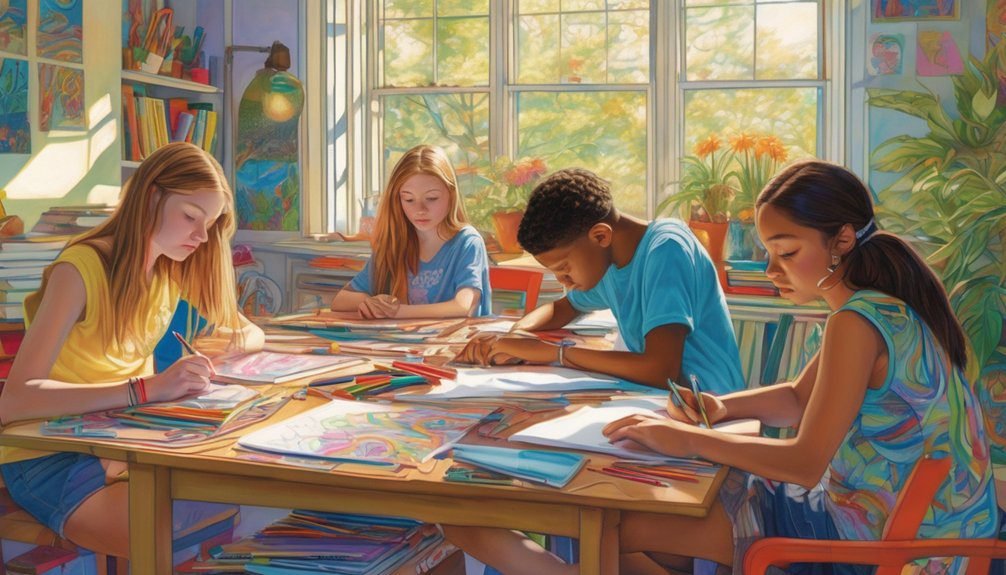 coloring as stress relief