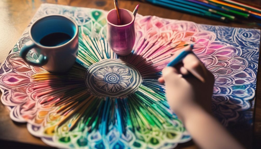 coloring as stress relief