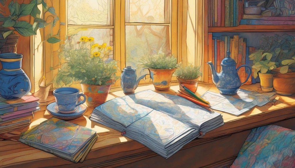 coloring as stress relief