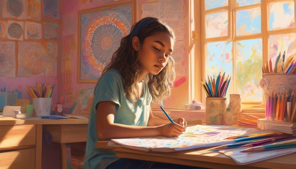 coloring enhances academic focus