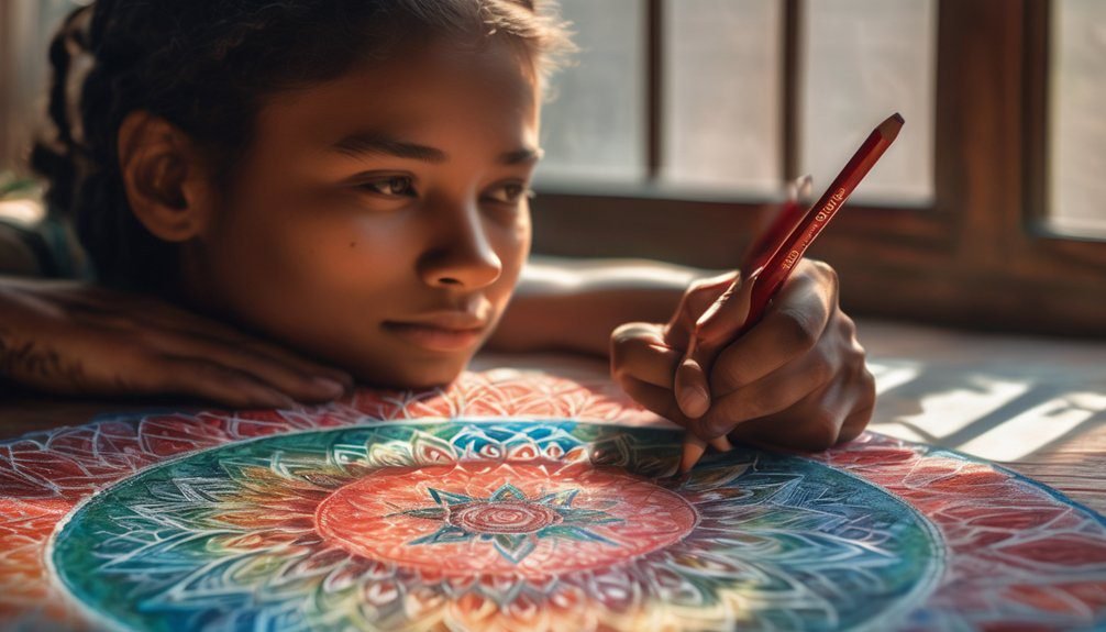 coloring enhances cognitive focus