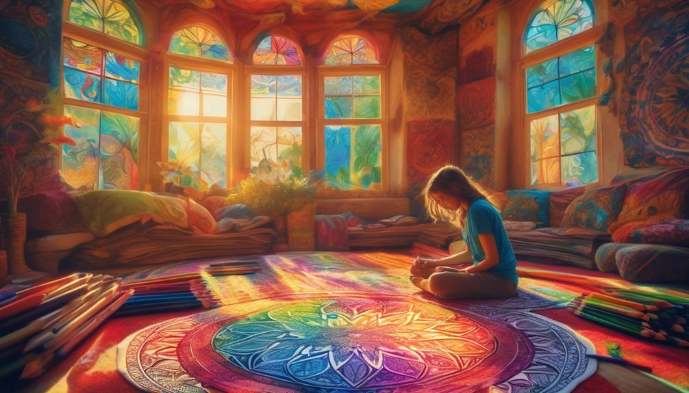 coloring enhances emotional well being