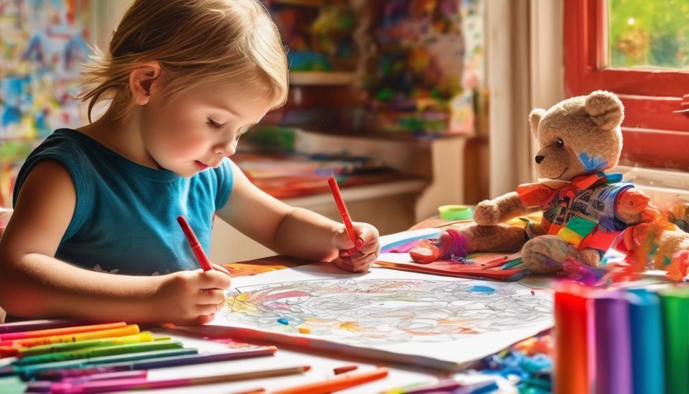 coloring enhances learning development