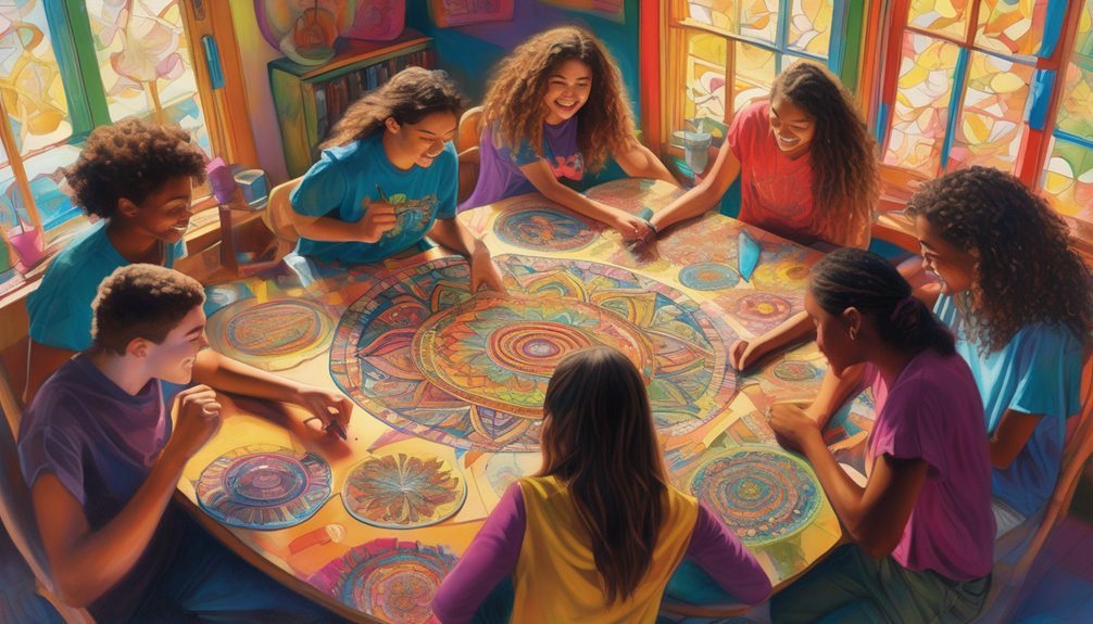 coloring enhances teen communication