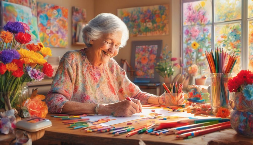 coloring evokes nostalgic happiness