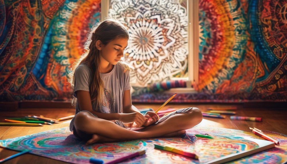 coloring facilitates emotional expression