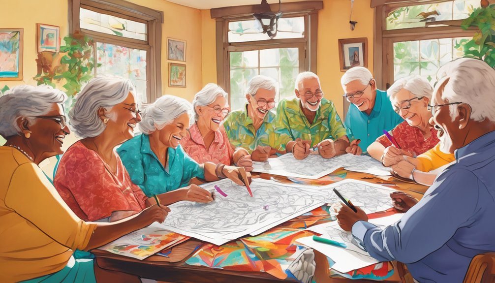 coloring fosters meaningful connections