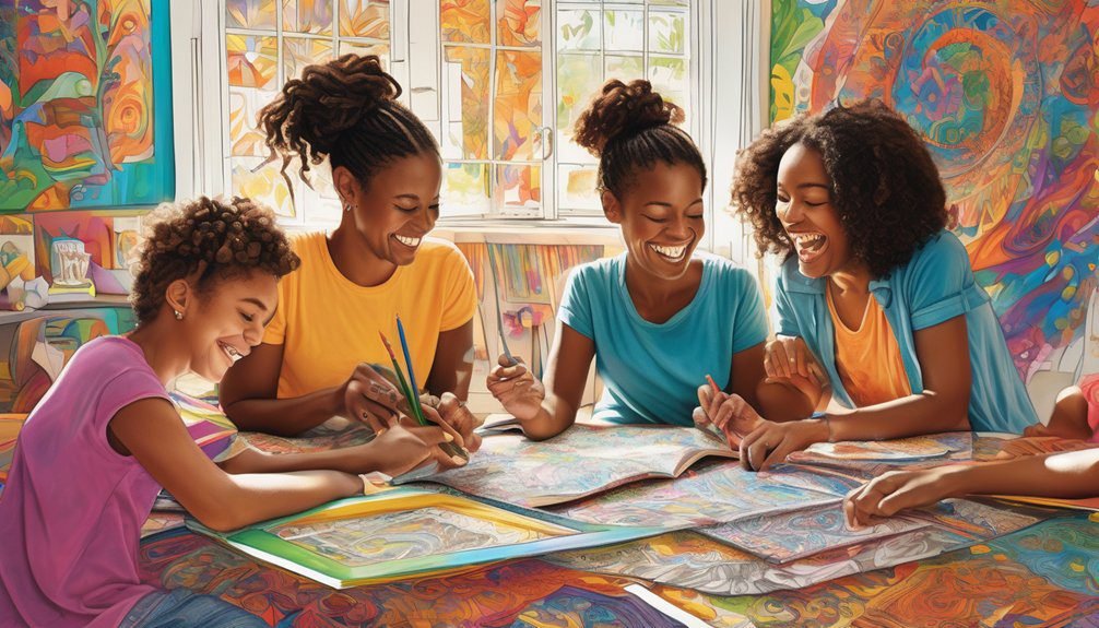 coloring fosters social connections