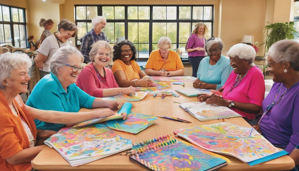coloring fosters social connections