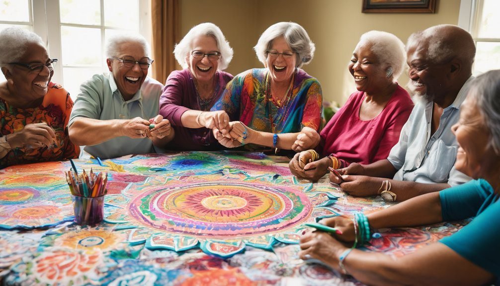 coloring fosters social engagement