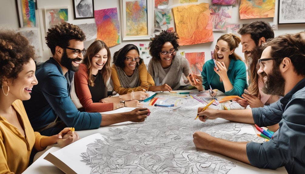 coloring fosters team collaboration