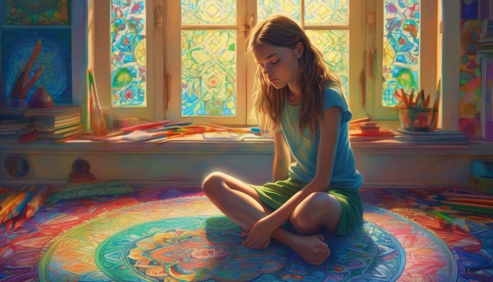 coloring promotes mindful awareness